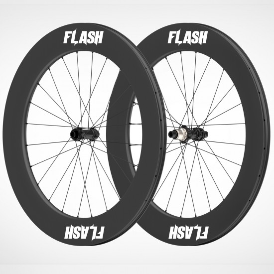 700C 80x31mm エアロ対称カーボン チューブレス フック付き/フックなし